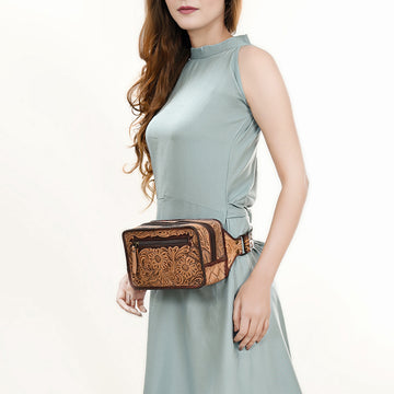 ADBG1208 American Darling Hand Tooled Genuine Leather Women Bag Western Handbag Purse